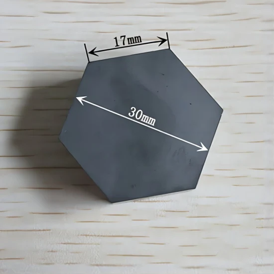 Silicon Carbide Hexagon Tiles Hard Plate Customized Protective Ceramic Plate
